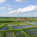 Volgelmeerpolder bij Broek in Waterland: een voormalige giftbelt, nu een recreatie- en natuurgebied